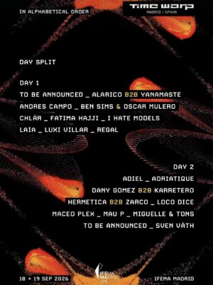 TIME WARP / 18+19 SEPTIEMBRE / MADRID | IFEMA