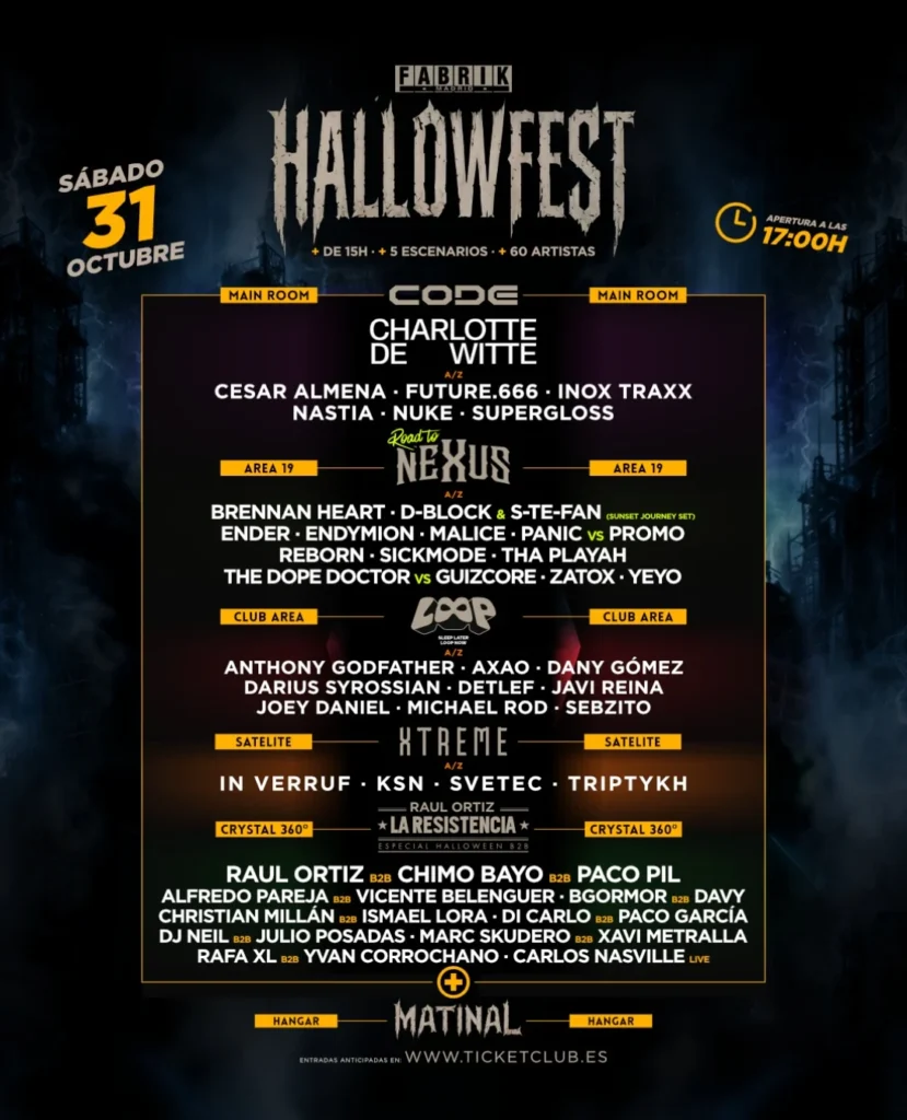 Cartel de HALLOWFEST 2026