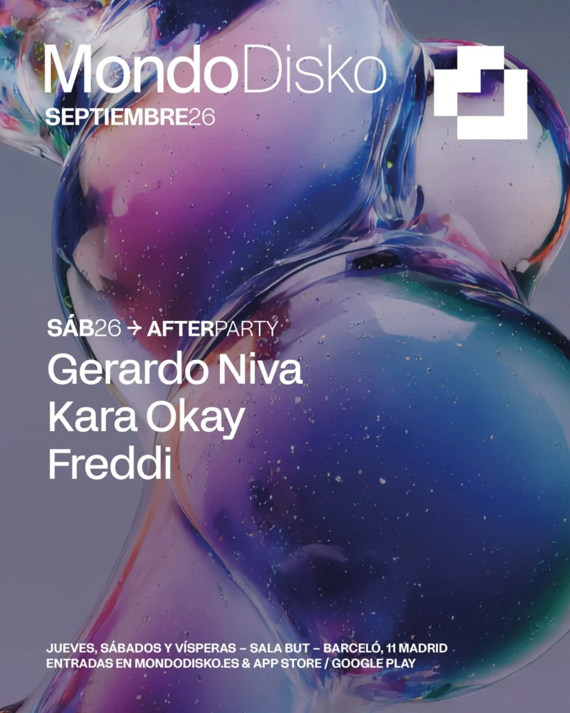 Cartel de Mondo Disko Afterparty