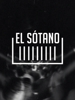La imagen promocional presenta una estética minimalista y underground con predominio de tonos negros, blancos y grises. El logotipo de El Sótano aparece sobre una fotografía desenfocada del público en una pista de baile, reforzando la identidad del club. La información del evento destaca el nombre Technodrome junto al cartel formado por Paulittahh, Paloma y Esther Summer, utilizando una tipografía condensada en mayúsculas de color blanco sobre fondo negro. El diseño transmite una imagen sobria, industrial y orientada a la escena techno, resaltando el género musical y el ambiente de club nocturno característico de la programación de El Sótano.
