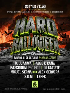 Cartel de ORBITA HARD HALLOWEEN
