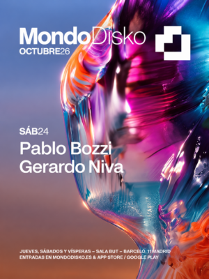 Mondo Disko presenta el 24 de octubre en Sala But, Madrid, a Pablo Bozzi y Gerardo Niva.