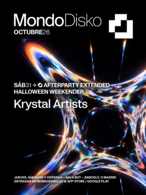Mondo Krystal Halloween Weekender – Afterparty Extended se celebra el 31 de octubre en Sala But, Madrid, de 00:00 a 08:00.