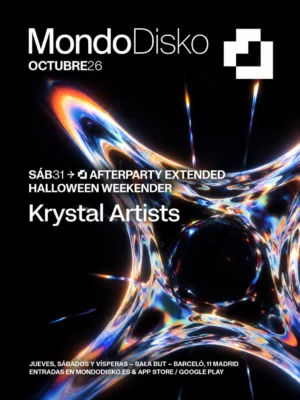Cartel de MONDO KRYSTAL HALLOWEEN WEEKENDER – AFTERPARTY EXTENDED: 31 de octubre de 2026 en Sala BUT, Madrid
