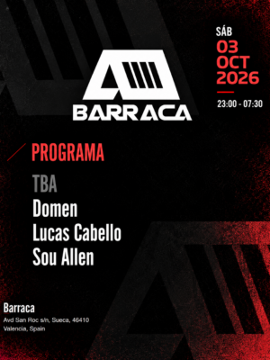 Palmeres Festival 22ª Edición llega el 3 de octubre a Barraca, Sueca, Valencia, con Domen, Lucas Cabello y Sou Allen.