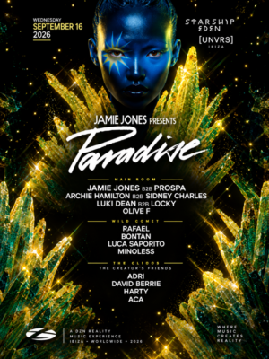 Jamie Jones Presents Paradise llega el 16 de septiembre a [UNVRS], Ibiza, con Jamie Jones B2B Prospa, Archie Hamilton B2B Sidney Charles y Luke Dean B2B Locky.
