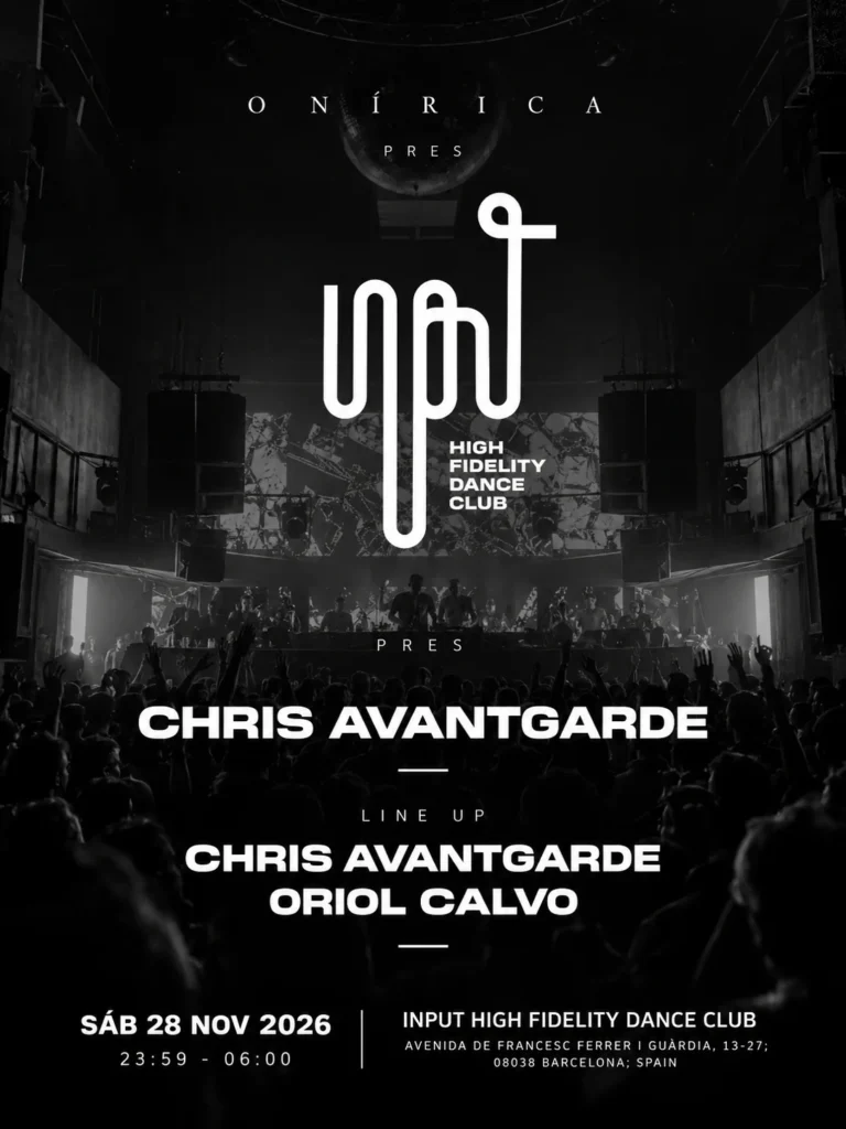 Cartel de ONÍRICA PRES. CHRIS AVANTGARDE
