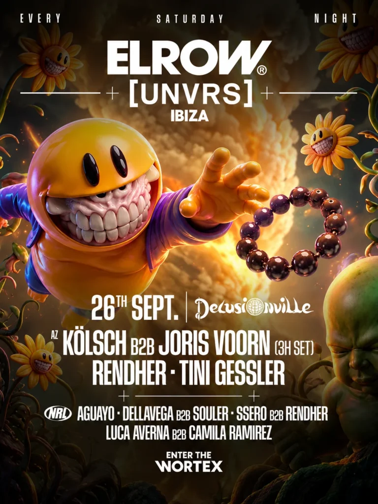 Cartel de ELROW IBIZA – DELUSIONVILLE