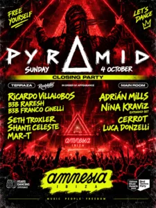 Cartel de PYRAMID CLOSING PARTY