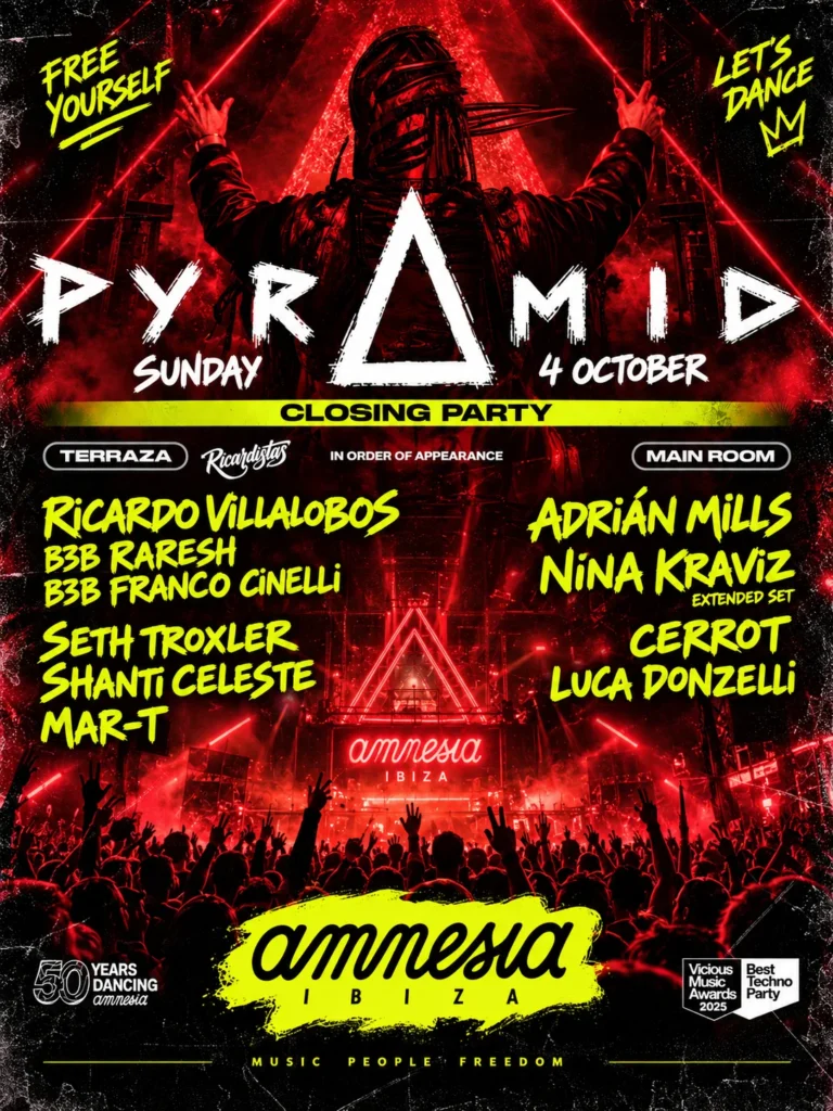 Cartel de PYRAMID CLOSING PARTY