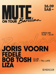 Cartel de MUTE ON TOUR Barcelona