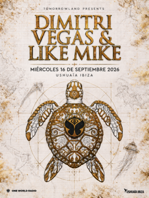Dimitri Vegas & Like Mike protagonizan una nueva jornada de Tomorrowland en Ushuaïa Ibiza el 16 de septiembre de 2026, junto a Oliver Heldens, Henri PFR y Joulie.