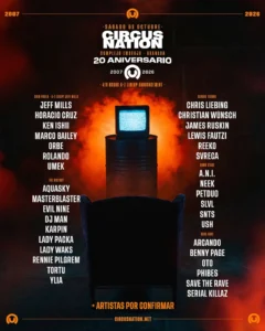 Cartel de CIRCUS NATION 20 ANIVERSARIO