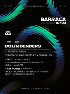Barraca Rentrée reúne a Colin Benders, Domen, Lucas Cabello y Sou Allen el 19 de septiembre en Barraca, Sueca, Valencia.
