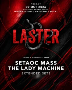 Cartel de LASTER CLUB PRESENTS INTERNATIONAL RESIDENTS NIGHT