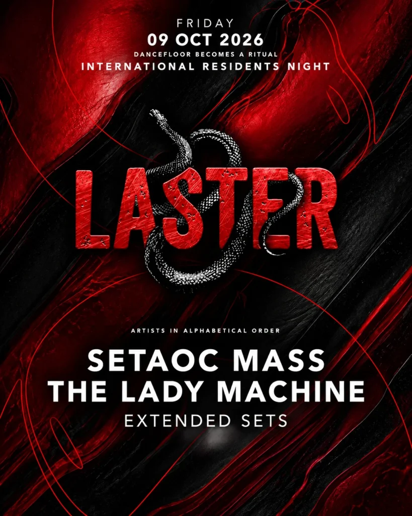 Cartel de LASTER CLUB PRESENTS INTERNATIONAL RESIDENTS NIGHT