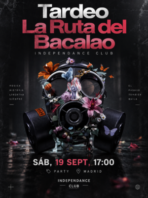 La Ruta del Bacalao inaugura temporada el 19 de septiembre en Independence Club, Madrid, con Oscar Independance, Alex Santamaria y Canito.