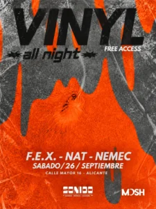 Cartel de VINYL ALL NIGHT