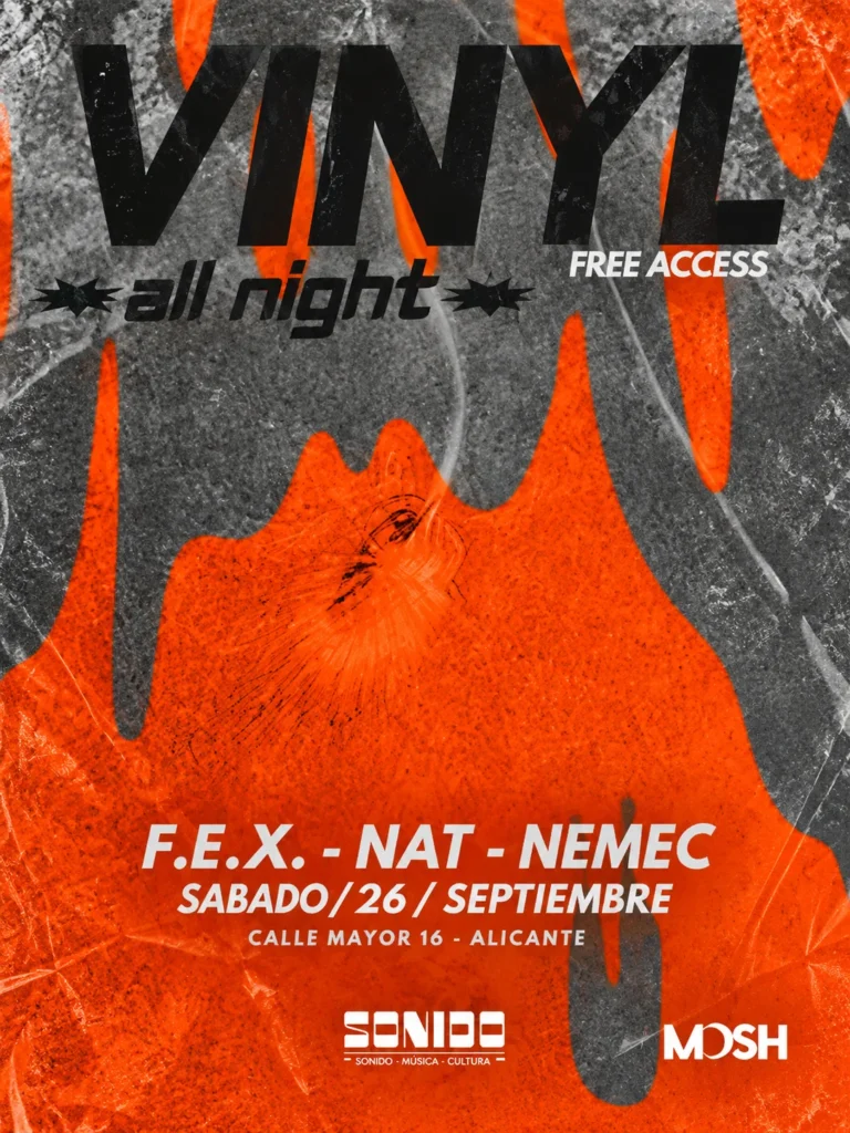 Cartel de VINYL ALL NIGHT