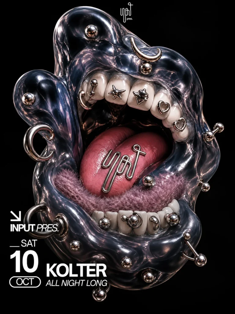 Cartel de INPUT PRES. KOLTER ALL NIGHT LONG