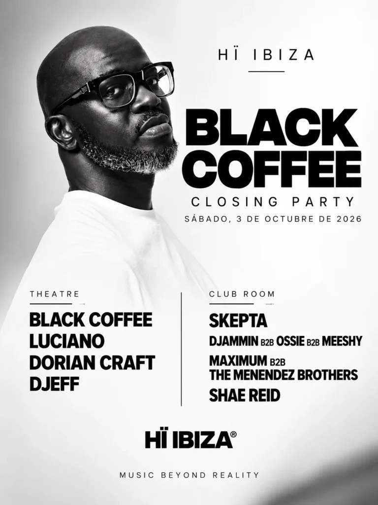 Cartel de BLACK COFFEE CLOSING PARTY