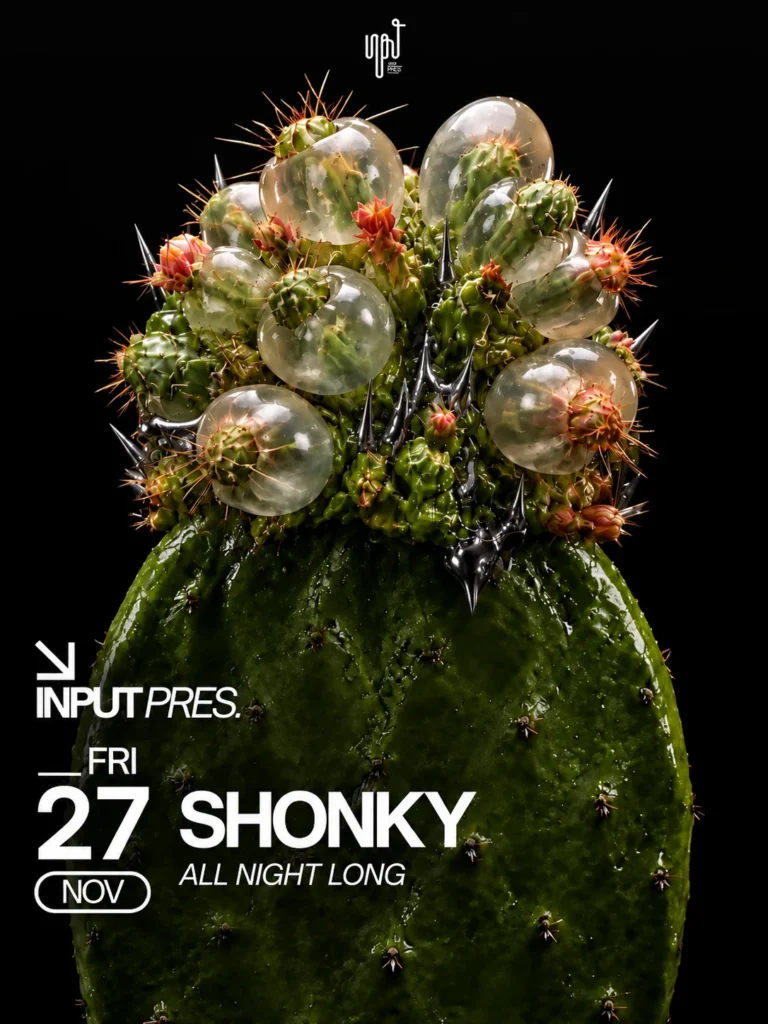 Cartel de INPUT PRES. SHONKY ALL NIGHT LONG