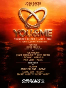 Cartel de YOU & ME CLOSING MARATHON