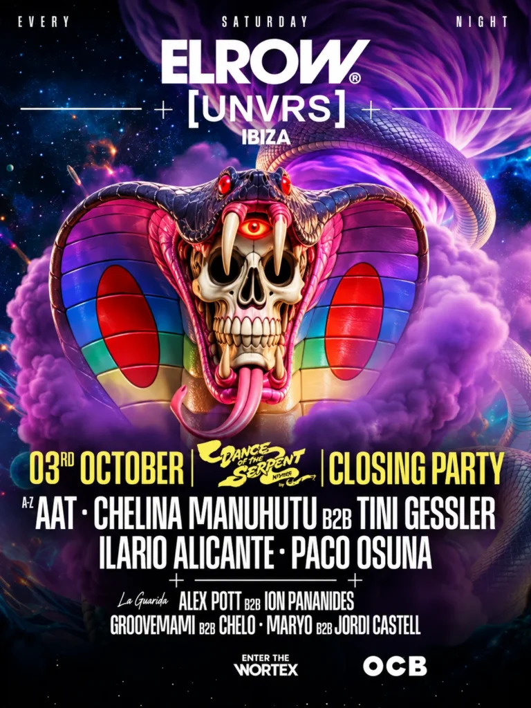 Cartel de ELROW CLOSING PARTY – DANCE WITH THE SERPENT