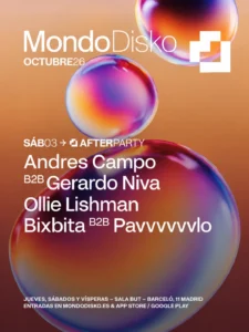 Cartel de MONDO DISKO AFTERPARTY