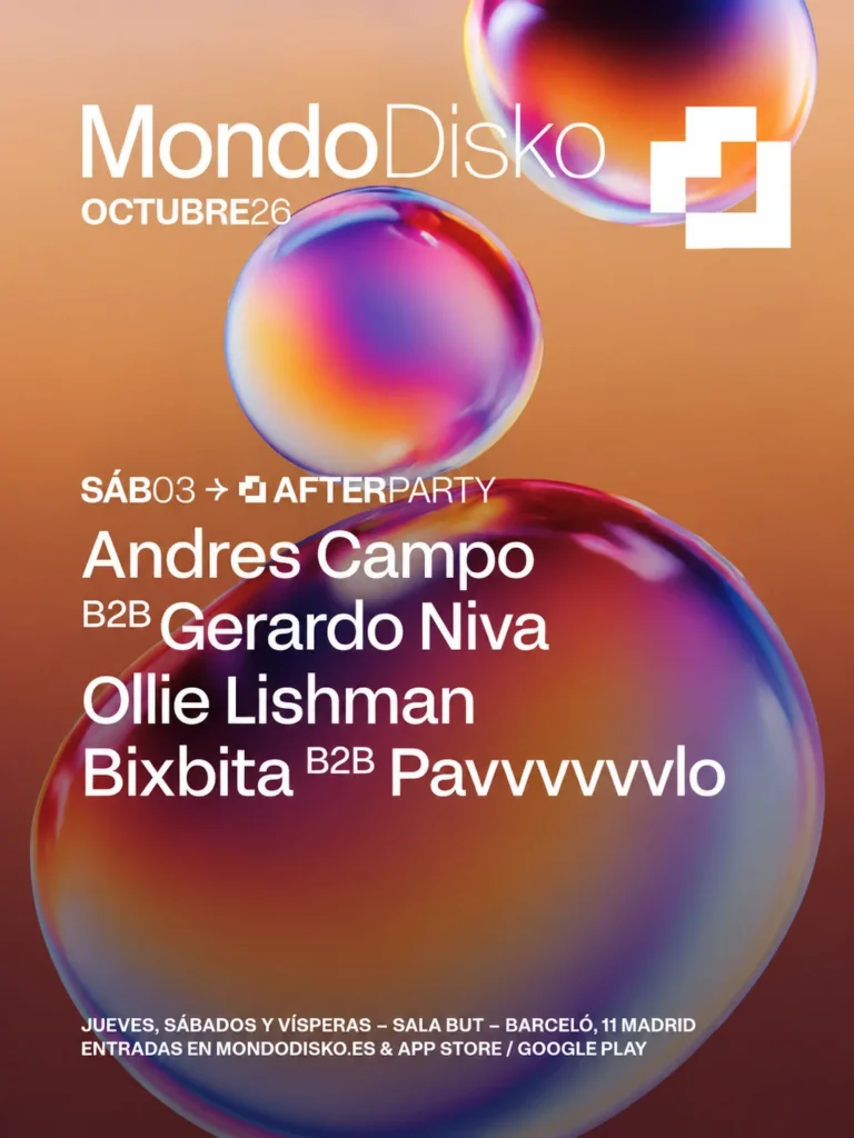 Cartel de MONDO DISKO AFTERPARTY