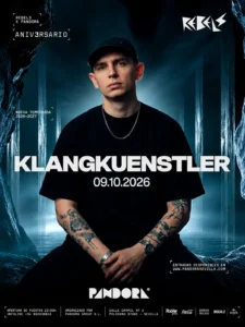 Cartel de KLANGKUENSTLER X PANDORA III ANIVERSARIO