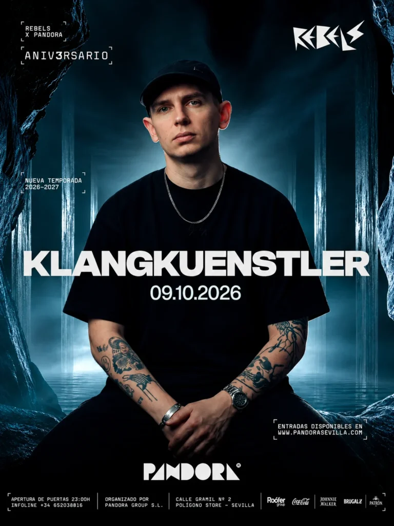 Cartel de KLANGKUENSTLER X PANDORA III ANIVERSARIO