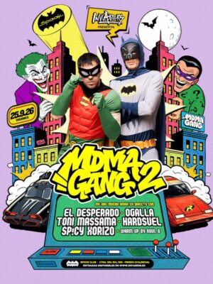 Invaders presenta MDMA GANG 2 el 25 de septiembre en Spook, Valencia, con Me Das Mucho Amor, El Desperado, Ogalla y más artistas.