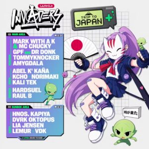 Cartel de INVADERS TRIP TO JAPAN