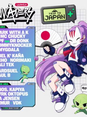Invaders presenta Trip to Japan el 28 de noviembre en Spook Valencia con Mark With A K, MC Chucky, GPF, DR Donk y más artistas.
