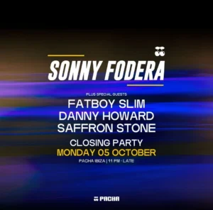 Cartel de SONNY FODERA – CLOSING PARTY