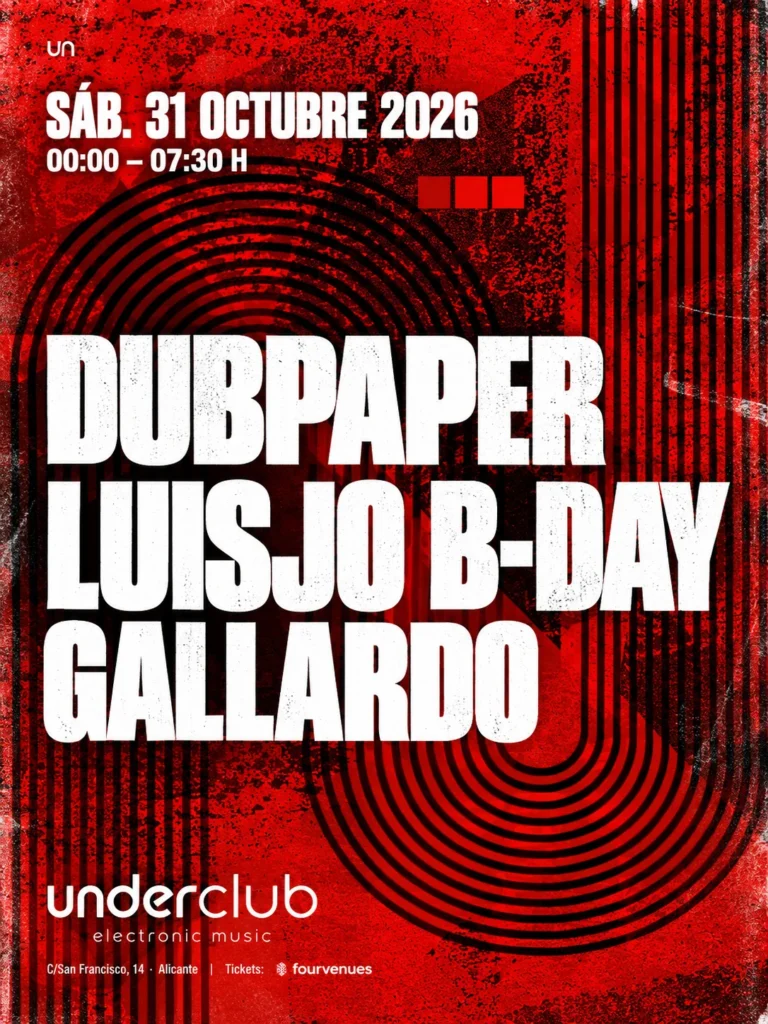 Cartel de DUBPAPER, LUISJO B-DAY Y GALLARDO
