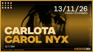 Cartel de CARLOTA + CAROL NYX