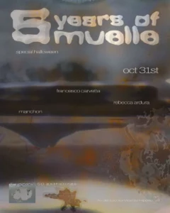 Cartel de 5 YEARS OF MUELLE: SPECIAL HALLOWEEN: 31 de octubre de 2026 en Azotea 37º, Alicante