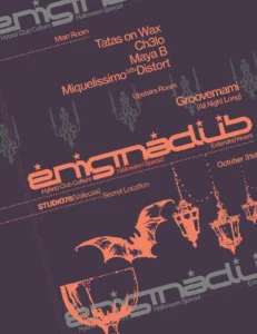 Cartel de EN1GMACLUB HALLOWEEN