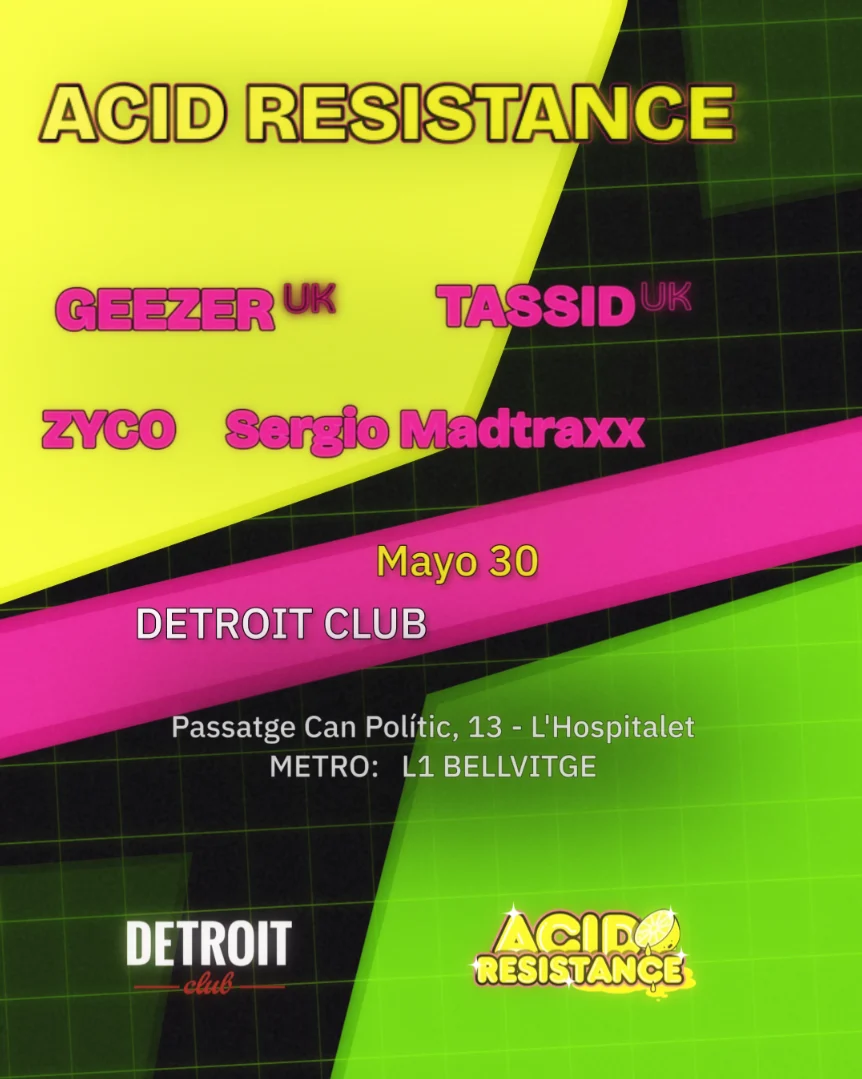 Cartel de ACID RESISTANCE MENTAL STATE: 30 de mayo de 2027 en Barcelona