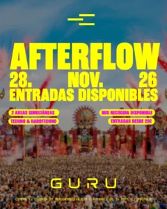 Cartel de AFTERFLOW: 28 de noviembre de 2026 en Guru Dance Club, Murcia