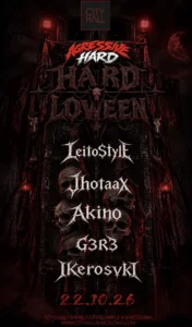 Cartel de AGRESSIVE HARD HALLOWEEN