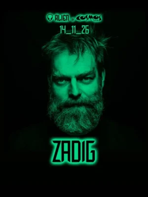 Cartel de ALIEN: ZADIG: 14 de noviembre de 2026 en Cosmos Club, Sevilla