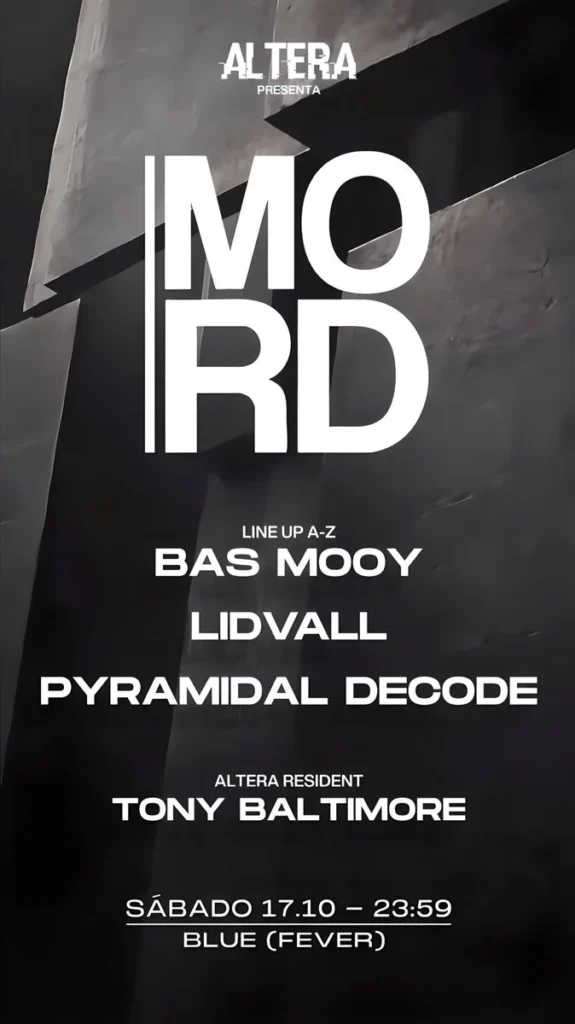Cartel de ALTERA PRESENTS: MORD