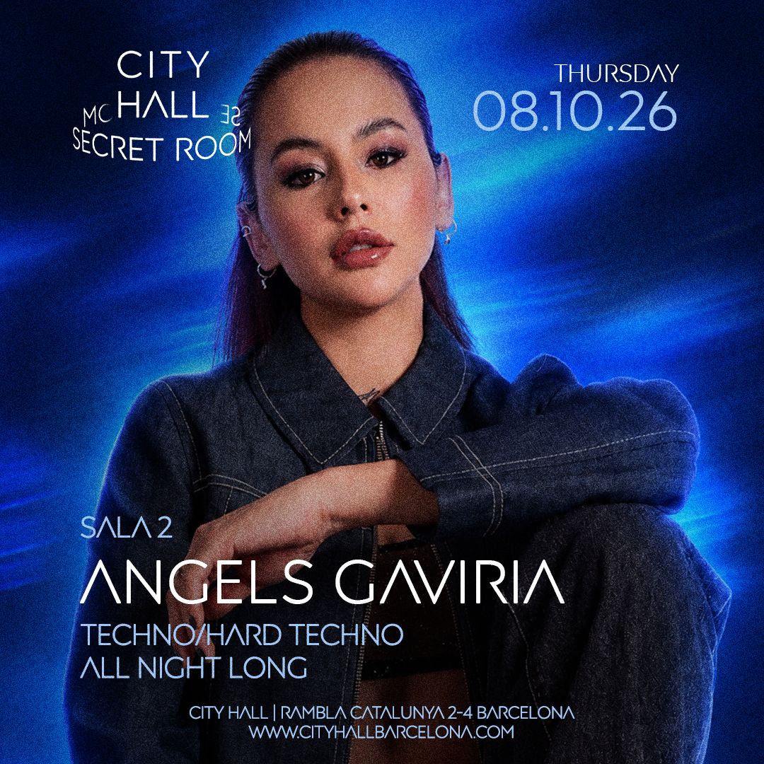 Cartel de ANGELS GAVIRIA – SALA 2: 8 de octubre de 2026 en City Hall, Barcelona