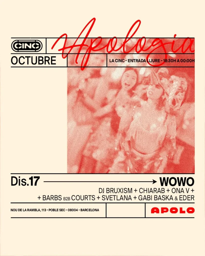 Cartel de APOLOGIA X WOWO
