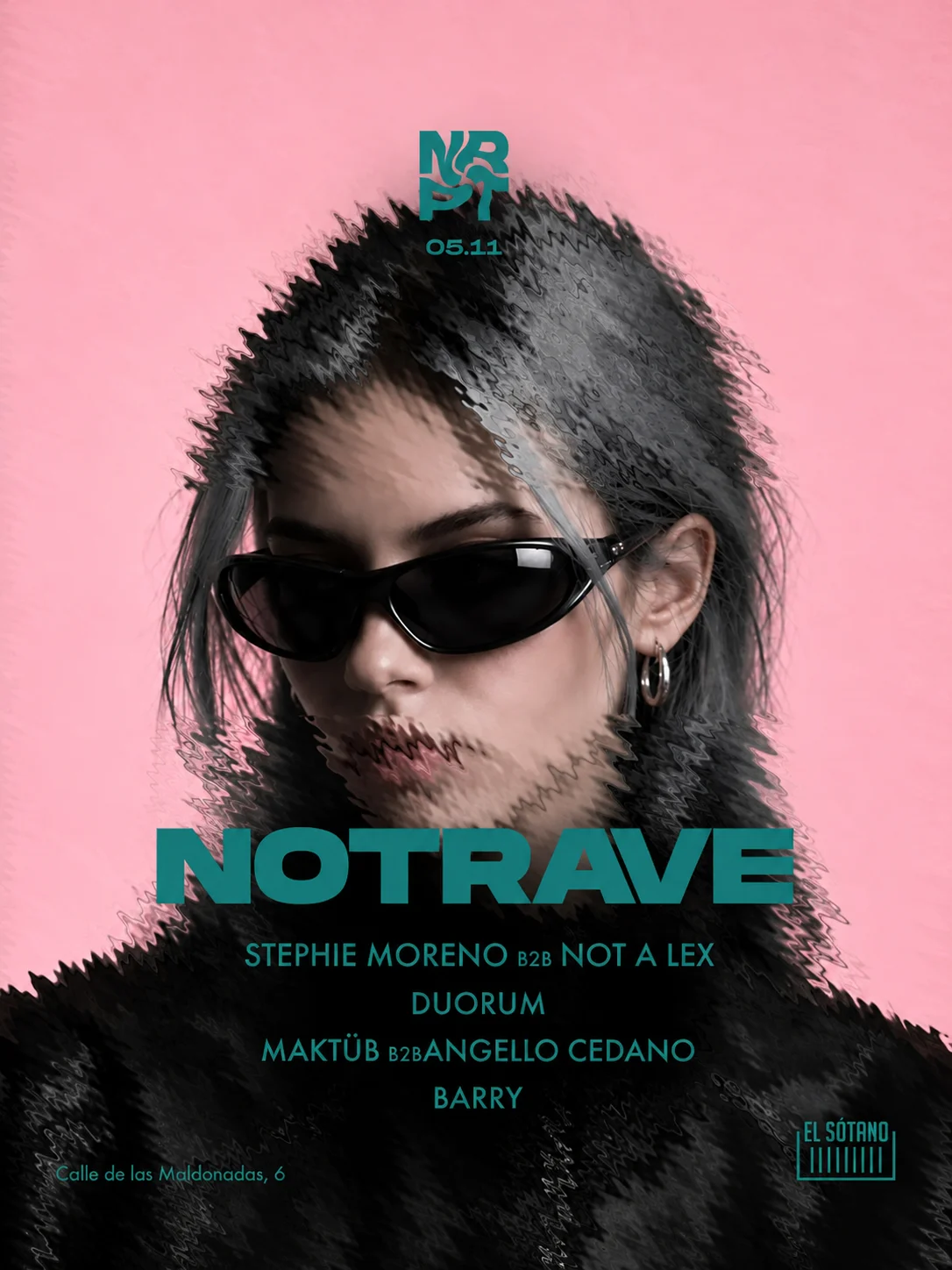 Cartel de NOTRAVE: 5 de noviembre de 2026 en El Sótano, Madrid