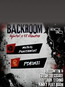 Cartel de BACKROOM AGÜITA X EL CLAUSTRO