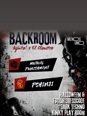 Cartel BACKROOM AGÜITA X EL CLAUSTRO / 31 de octubre / Cooper Club, Tenerife